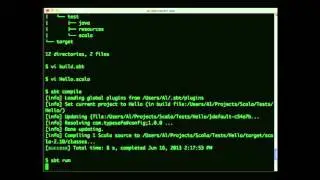 A Scala “Simple Build Tool” (SBT) video tutorial