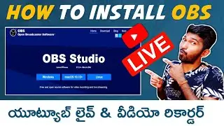 How to Install OBS Software in PC , laptop || How To Download OBS Studio on Windows || OBS Live