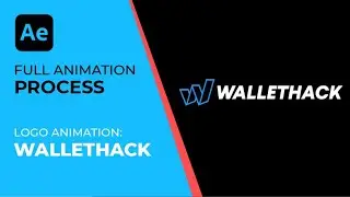 Process of creation 2d logo animation | WHALLETHACK