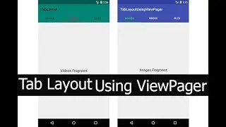 Tab Layout Using View Pager and Fragments Android part 1