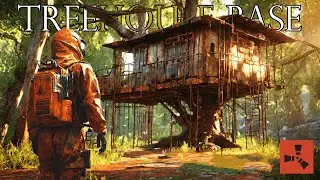 I Lived in a TreeHouse Base and got Online Raided - Solo Rust