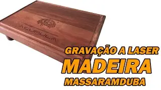 Gravação a Laser em Madeira Massaranduba #Cortealaser #artesanato