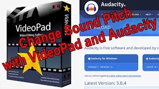 How to Change VideoPad Sound Pitch WITHOUT Changing Video Speed Using Audacity (English)
