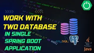 How to work with two ✌ databases in Single spring boot application? 