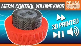 3D printed MEDIA CONTROL volume knob - Arduino basics