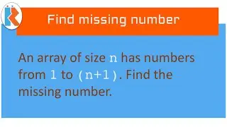 Find the missing element in an array