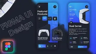 Figma UI design Tutorial for Beginners | Design Joystick Selling ecommerce app UI with Figma