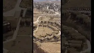 Aerial view of the Ramon Crater