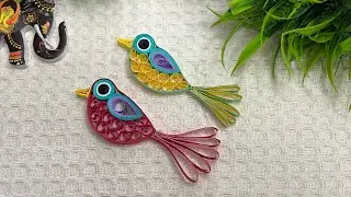 DIY Handmade Quilling paper bird