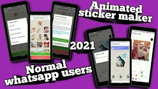 Whatsapp animated sticker maker [Gif][video]|Add text |Edit frame|works for normal whatsapp as well
