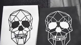 DIY QUADRO CAVEIRA TUMBLR COM PALITO DE CHURRASCO - Camila Carregal