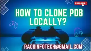 How to clone A PDB from another PDB  with in the same CDB ( Locally)
