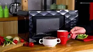 Микроволновая печь VEKTA TS720FTB: для современной кухни! СВЧ с авто программами, разморозкой, 700Вт