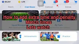 How to change match time and add extra time penalty in pes2020 game