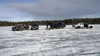 VAZ 2107 & 2105 & W124 ICE Drift/Crash/Зимний прохват  [MRC][1080hd]