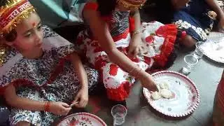नवरात्रि पूजन जय माता दी//नवरात्रि कन्या पूजन // Navratri Kanya Pujan