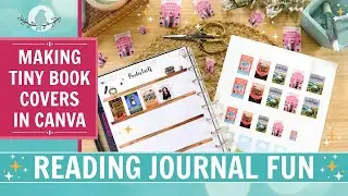 How I Make Book Cover Images in Canva for My Reading Journal | It’s Easy!  | Tutorial