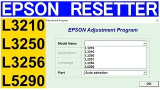 Epson L3210 Resetter || How to Reset Epson L3210 Printer || Epson L3210, L3215, L3216, L3250