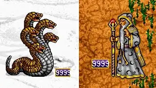 9999 Hydras vs 9999 Archmages - Heroes of Might and Magic 2 Battle (No Kiting)