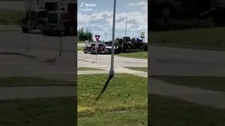 two trucks vs bulldozer