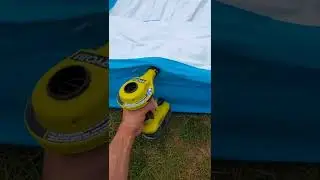 Will Ryobi inflate pool under 37 seconds? #shorts