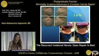 The recurrent incisional hernia: Open repair is best