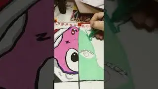 Drawing Patrick in 4 different Christmas styles pt.2 #art #drawing #shorts