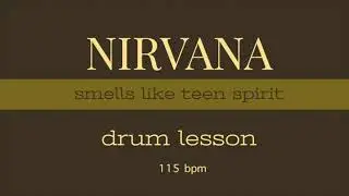 Smells like teen spirit drum  lesson 115 bpm