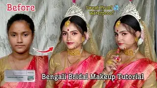 Sweat Proof, waterproof,Long lasting Bengali Bridal Makeup Tutorial || Seauly Chowdhury