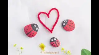 Lavoretto: Coccinelle con i Sassi | Tutorial 🐞