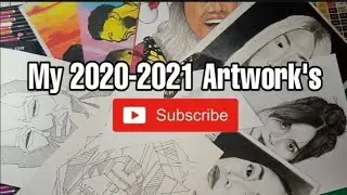 My 2020-2021 Artwork's | #CharcoalPortraitDrawing | #DrawingTutorial