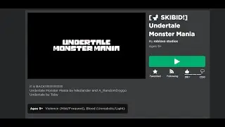 UTMM RETURNED... But im starting again. | Undertale Monster Mania Roblox