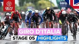 Chaotic Finale After A Crash-Filled Day! | Giro D'Italia 2023 Highlights - Stage 5
