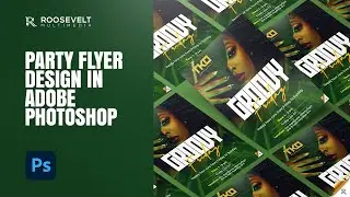 Party Flyer Design in Adobe Photoshop | Groovy Friday