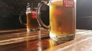 BEER PUB PINT GLASS  | FREE NO COPYRIGHT VIDEO  STOCK  CLIPS [CCM]