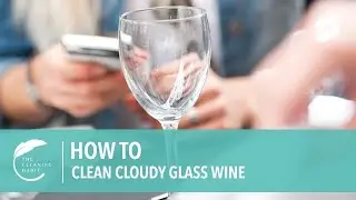 How to Clean Cloudy Wine Glass #shorts