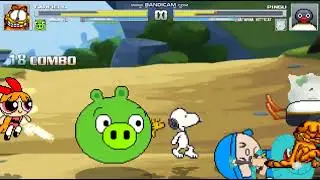 Mugen  Garfield/Minion pig/Snoopy/Daigoro Blossom vs Pingu/Katerina kittycat/Pocoyo/Gumball