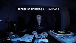 Making a beat on the Teenage Engineering EP-133 K.O. II