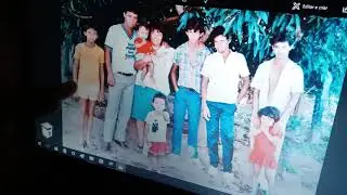 Ireno Mendes explicando quem é quem na foto dos parentes 27-04-2018