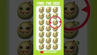 FIND THE ODD EMOJI OUT 🧐 176 | Fruit Edition #howgoodareyoureyes #emojichallenge #puzzlegame #quiz