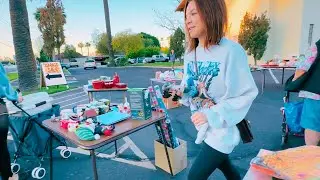 We spotted it from the road!!! Church Yard Sale w/