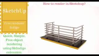 How to make render on SketchUp? Sketchup rendering (Basic tutorial)