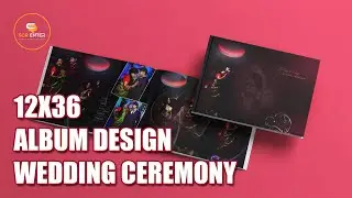 Creating a Modern Wedding Album Layout in Photoshop | 12x36 Album Design