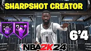 *NEW* Sharpshooting Shot Creator Build! Best Comp PG Build In NBA 2K24