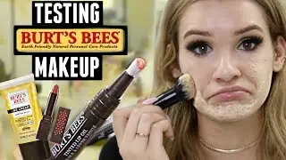 TESTING BURT'S BEES MAKEUP! Is it Any Good?! | WORTH IT or TOSS IT