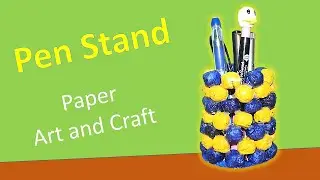 How to make a pen stand using old news paper - [Amazing Project Idea]