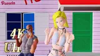 【VAM】Master Roshi gathers his energy【MMD】Drama【4K】