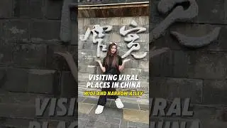 Visiting Viral Places in China: Wide and Narrow Alley 🐼 #chengdu #chinatravel #chineseculture