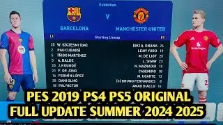 TUTORIAL INSTAL OPTION FILE PES 2019 PS4 PS5 ORIGINAL UPDATE SUMMER SEASON 2024 2025 | COMO 1907