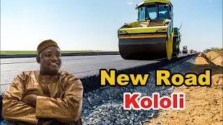 President Barrow's new Road in Kololi The Gambia